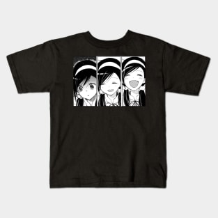 Sad Anime Girl Kids T-Shirt